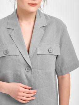 Жакет укороченный льняной - Marchello marchellini фото 13