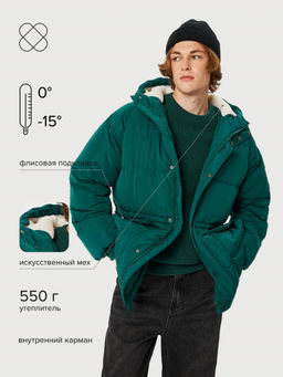 10100130031 Куртка муж. West темно-зеленый