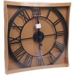Часы настенные "LOFT HOME " 50см, черный металл