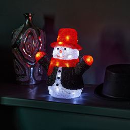 ULD-M2730-024/STA WHITE IP20 SNOWMAN Фигура светодиодная Снеговик, 27*30см, 24 светодиода. Белый свет. Провод прозрачный. TM Uniel
