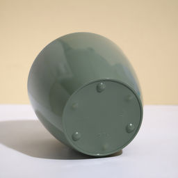 Цена за 2 шт. Кашпо для цветов, d=17 см, 2.7 л, пластик, зелёное, шалфей