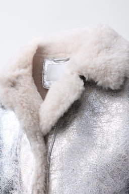 METALLIC DOUBLE-FACED JACKET - Zara фото 5