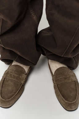 SPLIT SUEDE LOAFERS - Zara фото 6