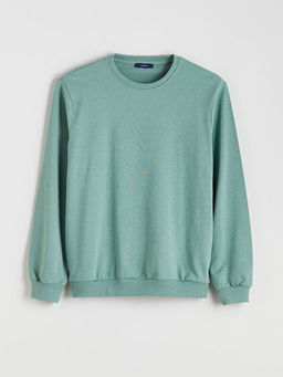 Bisiklet Yaka Erkek Sweatshirt