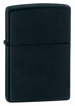 ЗажигалкаZIPPO классическая с черным матовым покрытием | Black Matte 218