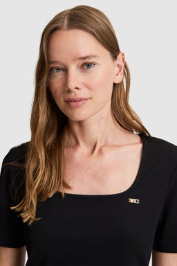 Kad_n Siyah Kare Yaka Basic Ti__rt - U.s. polo assn фото 2