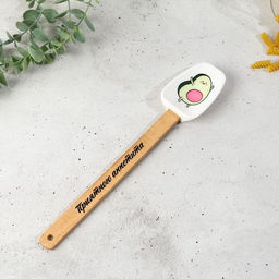 Силиконовая лопатка Авокадо на формовой подложке, 17.4 х 41 см - Дорого внимание фото 2