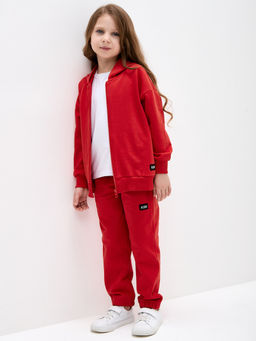Красная толстовка для девочки - Kogankids фото 26