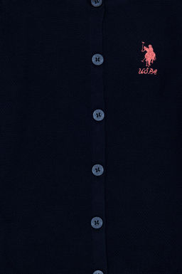 U. S. Polo Assn / Темно-синий трикотажный кардиган для девочки - U.s. polo assn фото 9