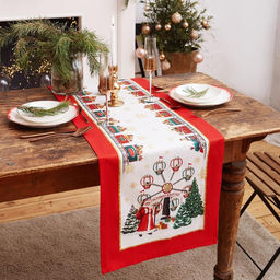 Дорожка на стол новогодняя Новогодняя ярмарка 40*147 см, 100% хл, саржа 190гр/м2