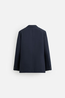 DOUBLE-BREASTED WOOL BLEND BLAZER - Zara фото 9