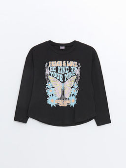 Bisiklet Yaka K?z ?ocuk Ti??rt