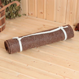 Лежак для бани Классический, войлок, темный, 150х50см