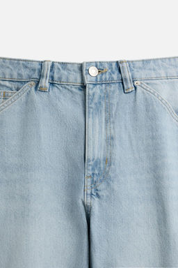 DENIM CARGO BERMUDA SHORTS - Zara фото 9