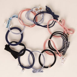 Резинка для волос набор 12 штук / YAN-22 /уп 1/микс - Галеонтрейд фото 3