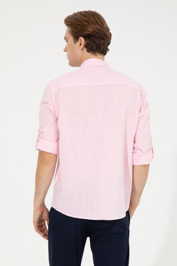 U. S. Polo Assn Мужская пудровая рубашка с длинным рукавом - U.s. polo assn фото 19