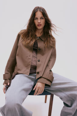 Chaqueta estilo gabardina de algod?n - H&m фото 4