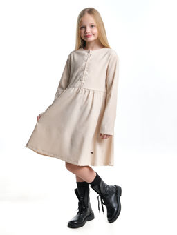 Платье для девочки нарядная одежда школа UD 7373 кремовый - Mini maxi фото 8