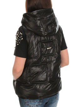 GB18401-2010-C BLACK Жилет женский демисезонный (120 гр. холлофайбера) - Фабричный китай фото 4