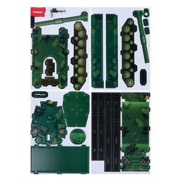 Конструктор 3D из пенокартона Танк, 46 деталей - Unicon фото 4