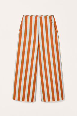 LIMITED EDITION STRIPED WIDE-LEG TROUSERS - Zara фото 5