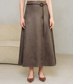 Юбка #КТ2213 (1), хаки - Dommod фото 2