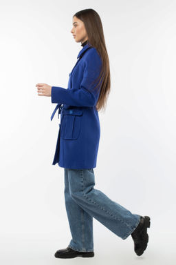 01-05421 Пальто женское демисезонное (пояс) - El podio фото 4