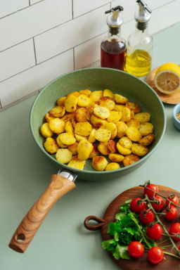 Сковорода индукционная ECO WAY несъемная ручка, 28 см - Нева металл посуда фото 6