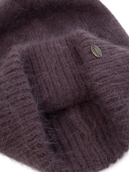 Шапка жен. пух норки+шелк+нейл LB-BR55032 plum - Labbra фото 3