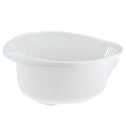 Фруктомойка пластмассовая 5л, 28,5х23х14см, носик со сливом, полипропилен, цвета микс (Россия) - Домашняя мода фото 4