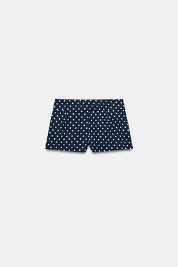 SHORTS MINI BOLSILLOS / Azul / Blanco - Zara фото 6