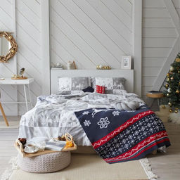 Постельное белье LoveLife евро New year forest 200*217см,240*225см,50*70см-2шт  фото 2
