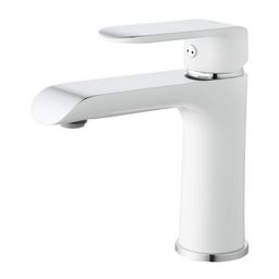 Смеситель для умывальника, белый/хром, Calipso, IDDIS, CALSB00i01