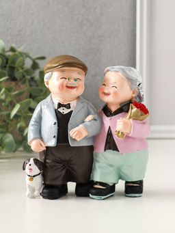 Фигурка полистоун «Дедуля с бабулей - романтичная прогулка», 12×9×12 см