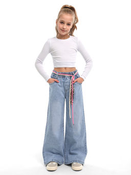 Джинсы-палаццо для девочек - СИНЯЯ МОДА фото 3