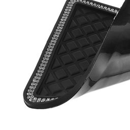 Коврик противоскользящий со стразами, 17?14 см, черный