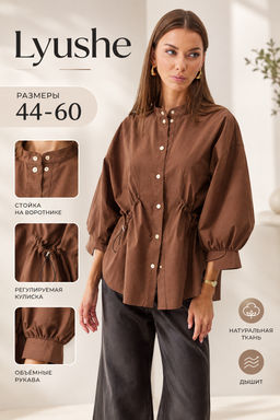 Блуза LYUSHe 4194 коричневый