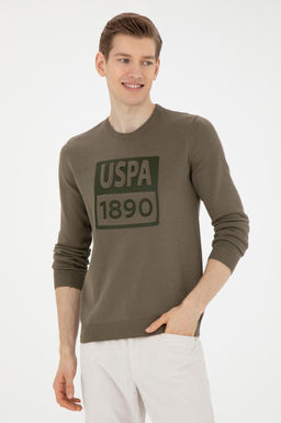 U. S. Polo Assn / Мужской свитер цвета хаки - U.s. polo assn фото 7