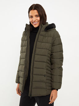 Kap??onlu D?z Uzun Kollu Kad?n ?i?me Mont - Waikiki фото 2