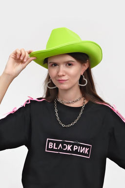 Карнавальная шляпа "Неон" зелёная р-р 56-58