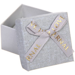 Цена за 12 шт. Коробка подарочная "Настроение" 5*5*3,5 см, Серый