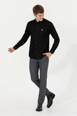 Рубашка мужская черная Uzunkol Basic - U.s. polo assn фото 10