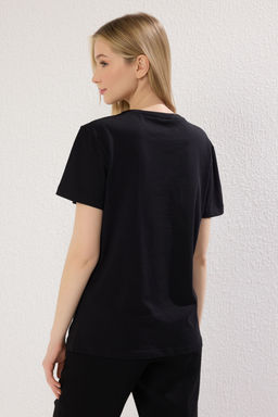 Trendyolmilla Siyah Buzgu/Drape Detayl? Y?rtmacl? Asimetrik Fitted/Vucuda Oturan Orme Bluz TWOSS25BZ00380  фото 10