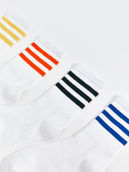 ?izgili Erkek ?ocuk Soket ?orap 7li