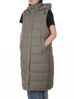 817 KHAKI Жилет утепленный зимний женский (150 гр. холлофайбер)