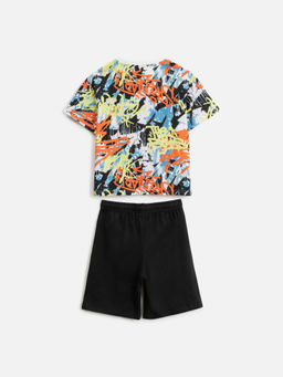 ACOOLA / Набор детский для мальчиков ((1)футболка и (2)шорты) Kabi разноцветный  фото 2