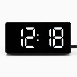 Часы электронные настольные, USB, на подвесе, 7.5×15.5 см, белая индикация