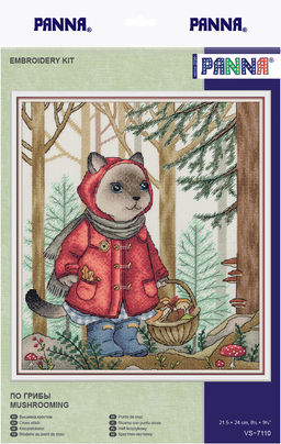 Набор для вышивания PANNA VS-7110 По грибы 21.5 х 24 см