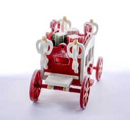 Новогодние елочные игрушки: Карета крытая 3020 Red Heart Santa - Idh фото 3