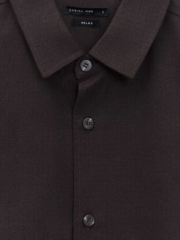 Рубашка из льна и хлопка / Zarina  фото 9